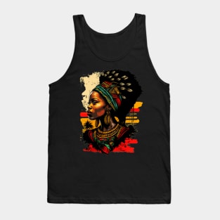 African Print Design Tank Top